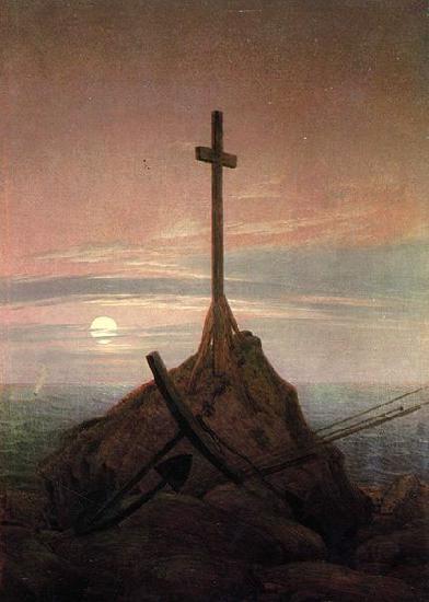 Caspar David Friedrich The Cross Beside The Baltic oil painting picture